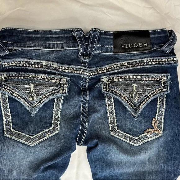 VIGOSS Skinny Bling Jeans Pants - Picture 10 of 16